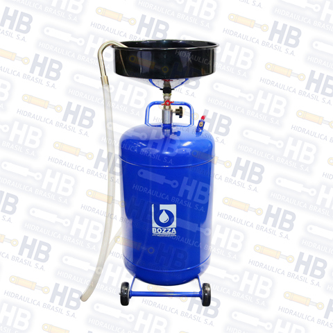 Bozza - Colector de aceite con capacidad de 80 litros con ruedas