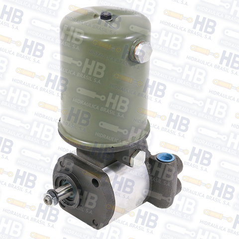 Bomba de engranajes - con tanque y válvula dbv/srv - dreno interno - 16 cm - ah - eje cónico - 9540082519.