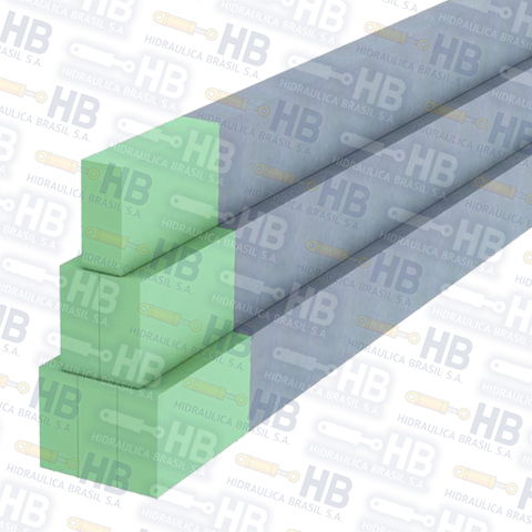 Fundición nodular rectangular 055.00 x 065.00 mm FE45012.