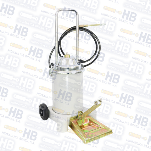 Powerlub - Engrasadora a pedal con reservorio de 13 kg