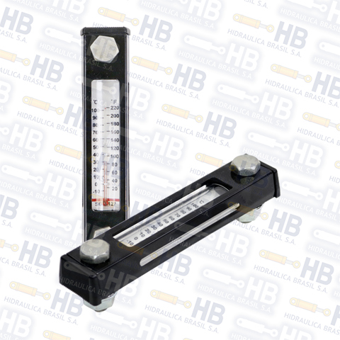 Indicador de nivel - 76 mm - con termómetro.