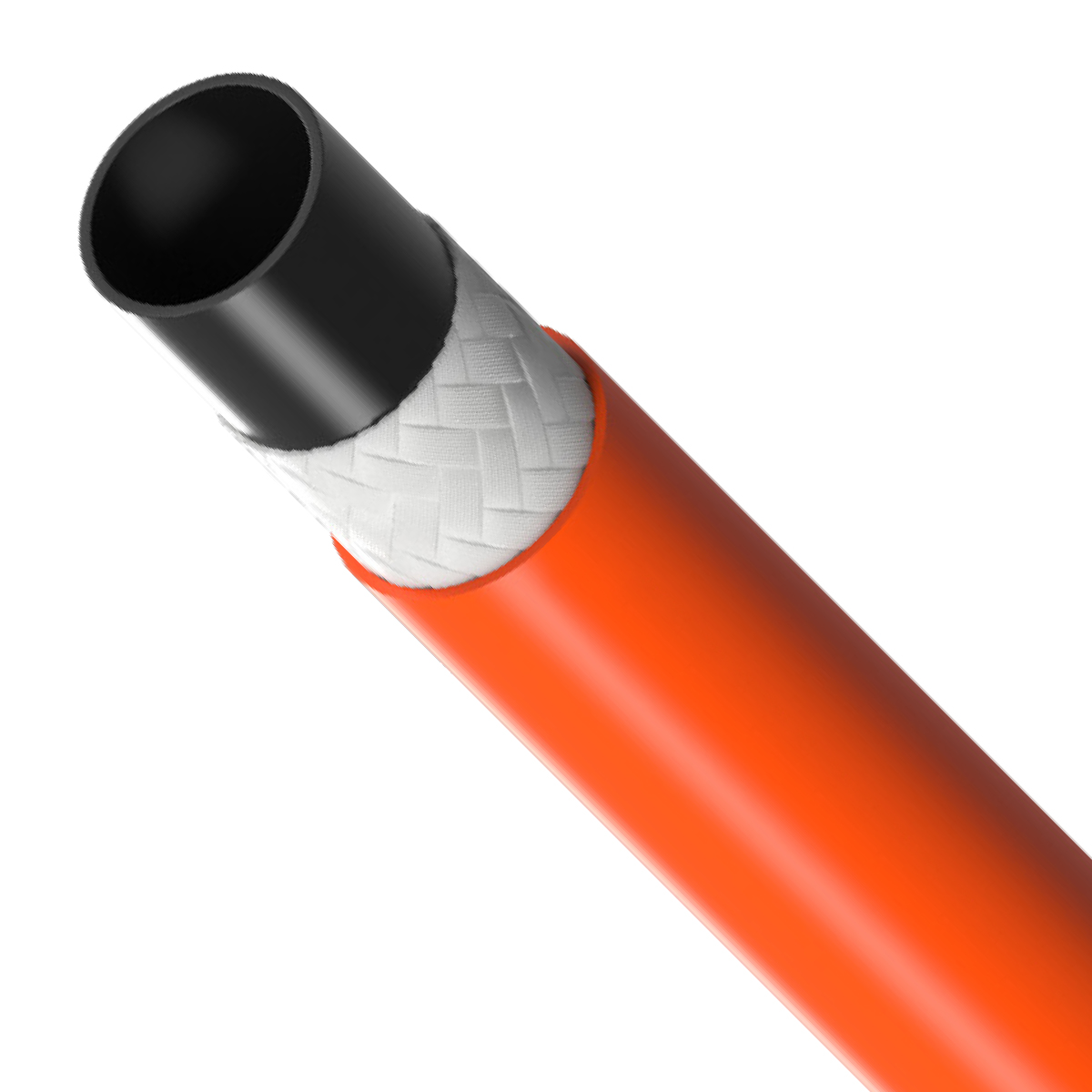 Manguera - DN10 - 1/2" - termoplástica - no conductiva - 2250 psi.