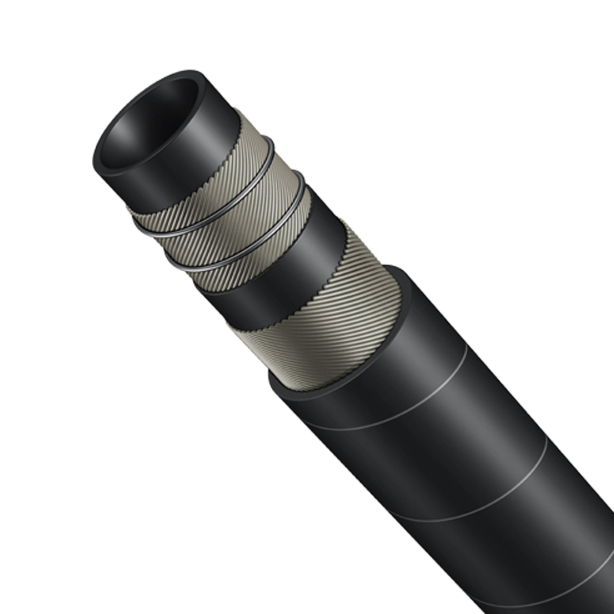 Manguera - dn25 - 1" - malla textil + alambre helicoidal - spirtex/k - SAE100 R4 - 240psi